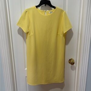 She + Sky Yellow Short-Sleeve Shift Dress